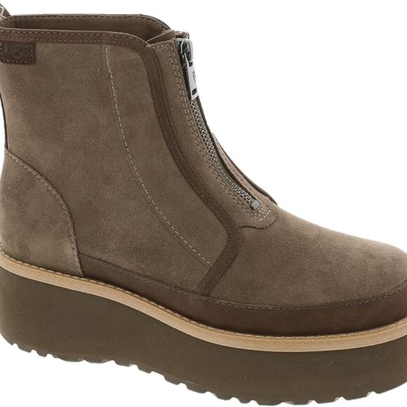UGG Women’s Cityfunc ZIP Booties Color Hickory Suede US 8 NIB - Picture 7 of 9